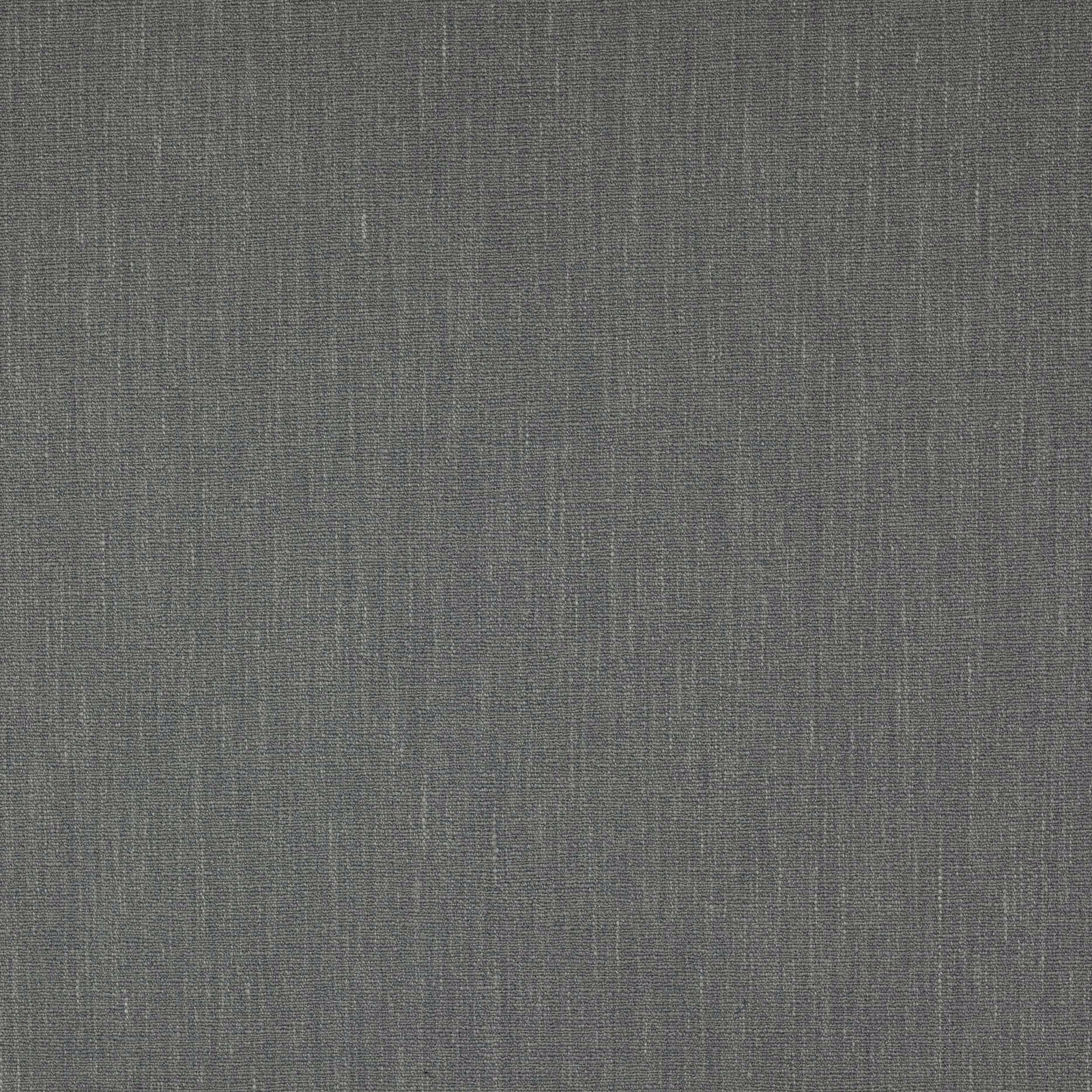 Close-up of cool slate grey plain-woven fabric with subtle linen texture