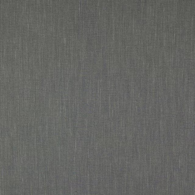 Close-up of cool slate grey plain-woven fabric with subtle linen texture