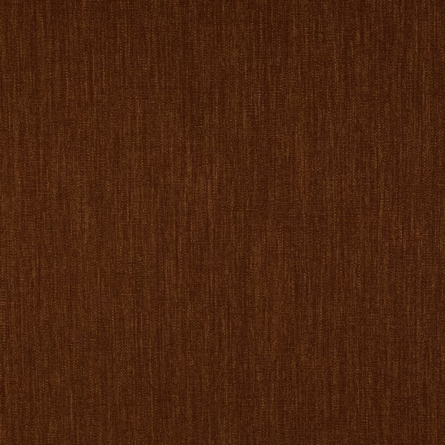 Close-up of warm brown terracotta plain weave fabric with fine linen texture