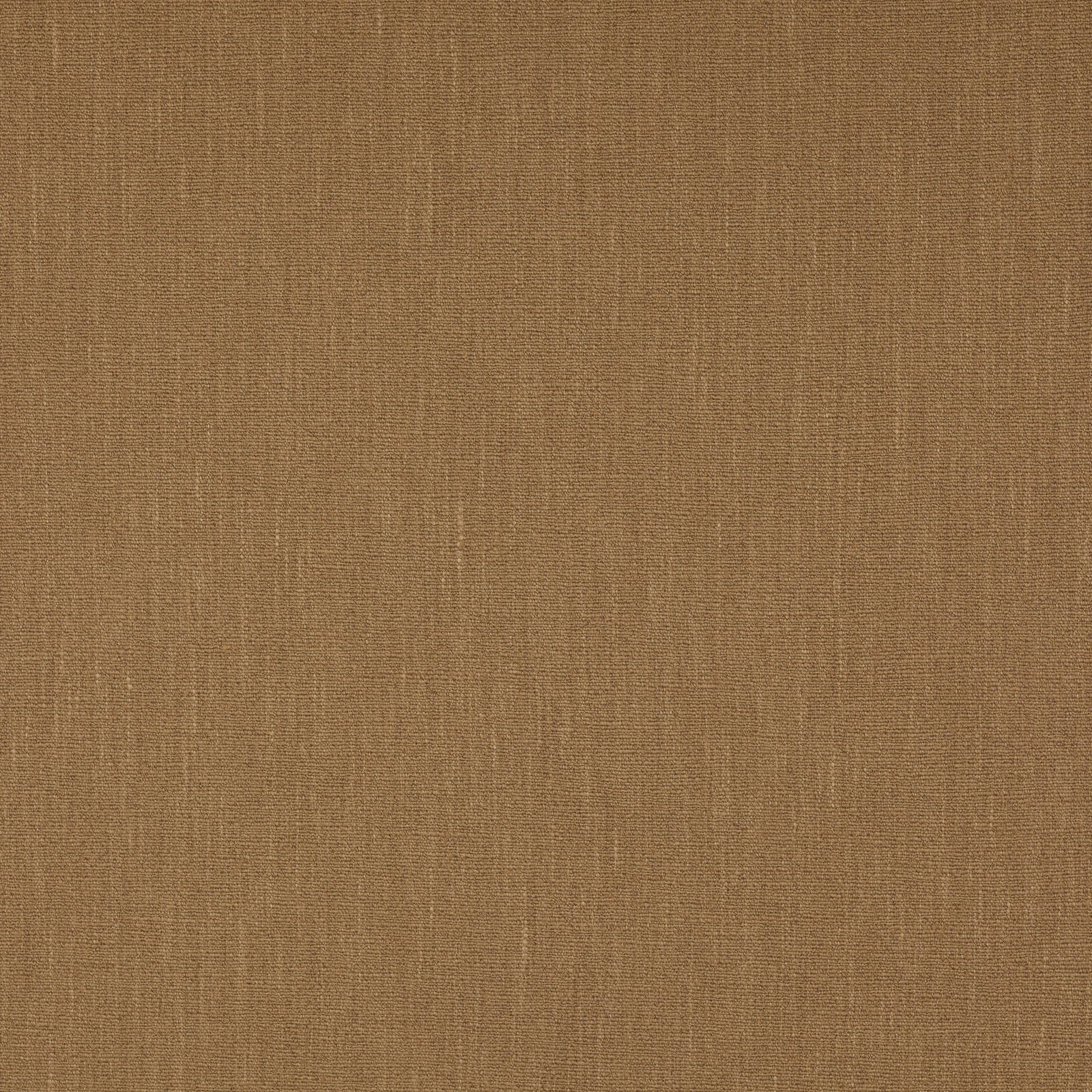 Warm tobacco-brown plain woven fabric with a fine natural texture