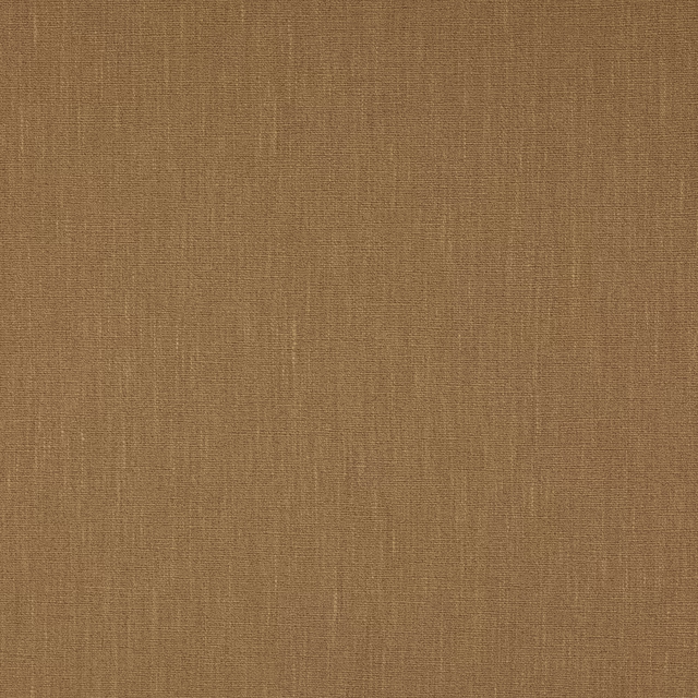 Warm tobacco-brown plain woven fabric with a fine natural texture
