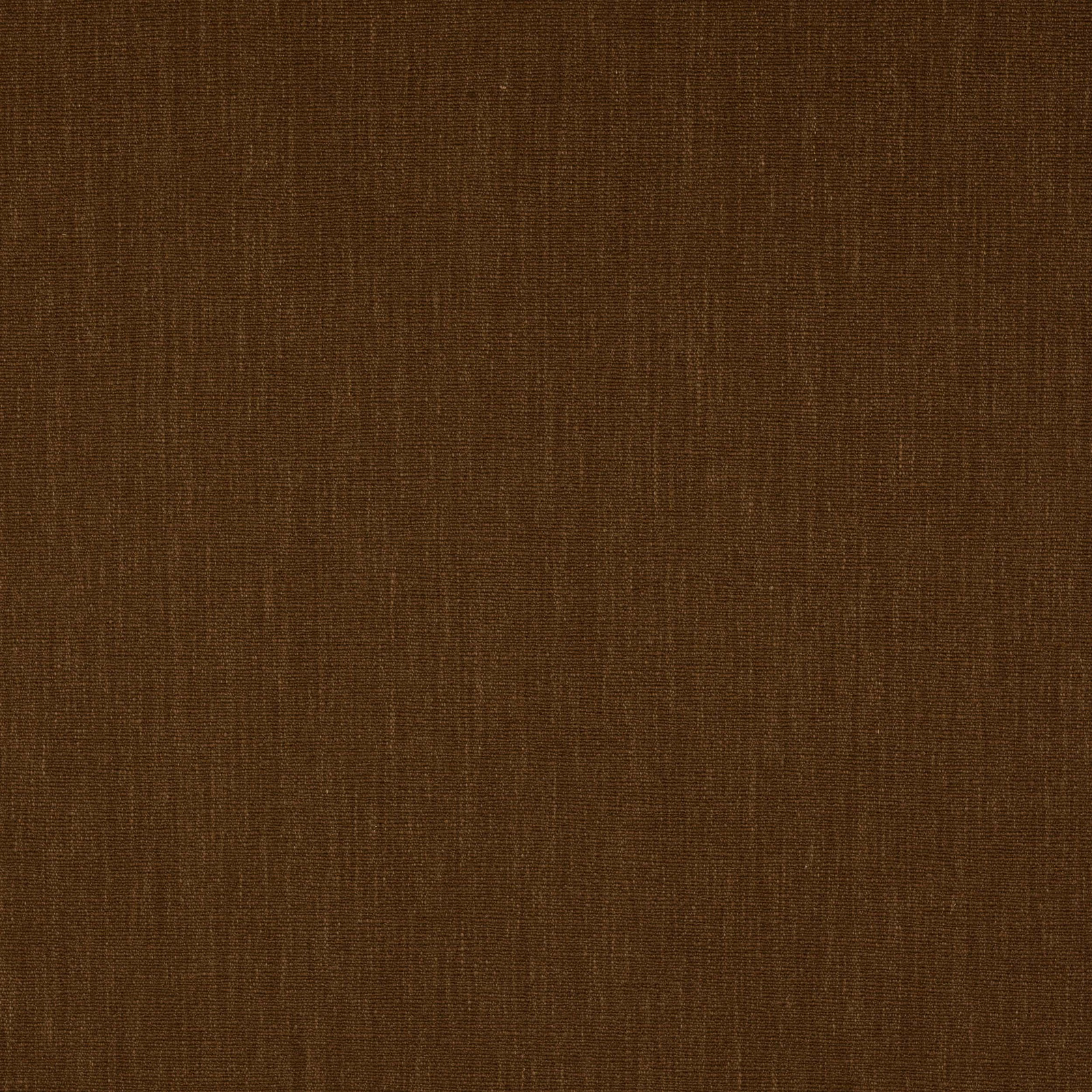 Deep brown plain-woven fabric swatch with a fine linen-like texture