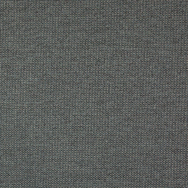 Close-up of a muted sky blue woven fabric with fine textured basket weave