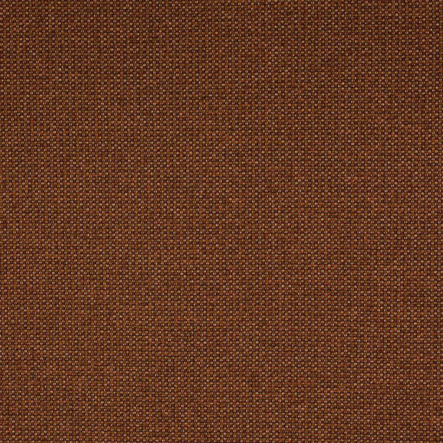 Close-up of warm spice-brown woven fabric with fine heathered texture