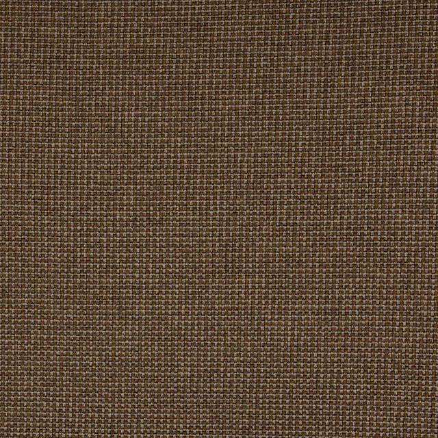 Close-up of warm umber brown woven fabric with fine heathered texture
