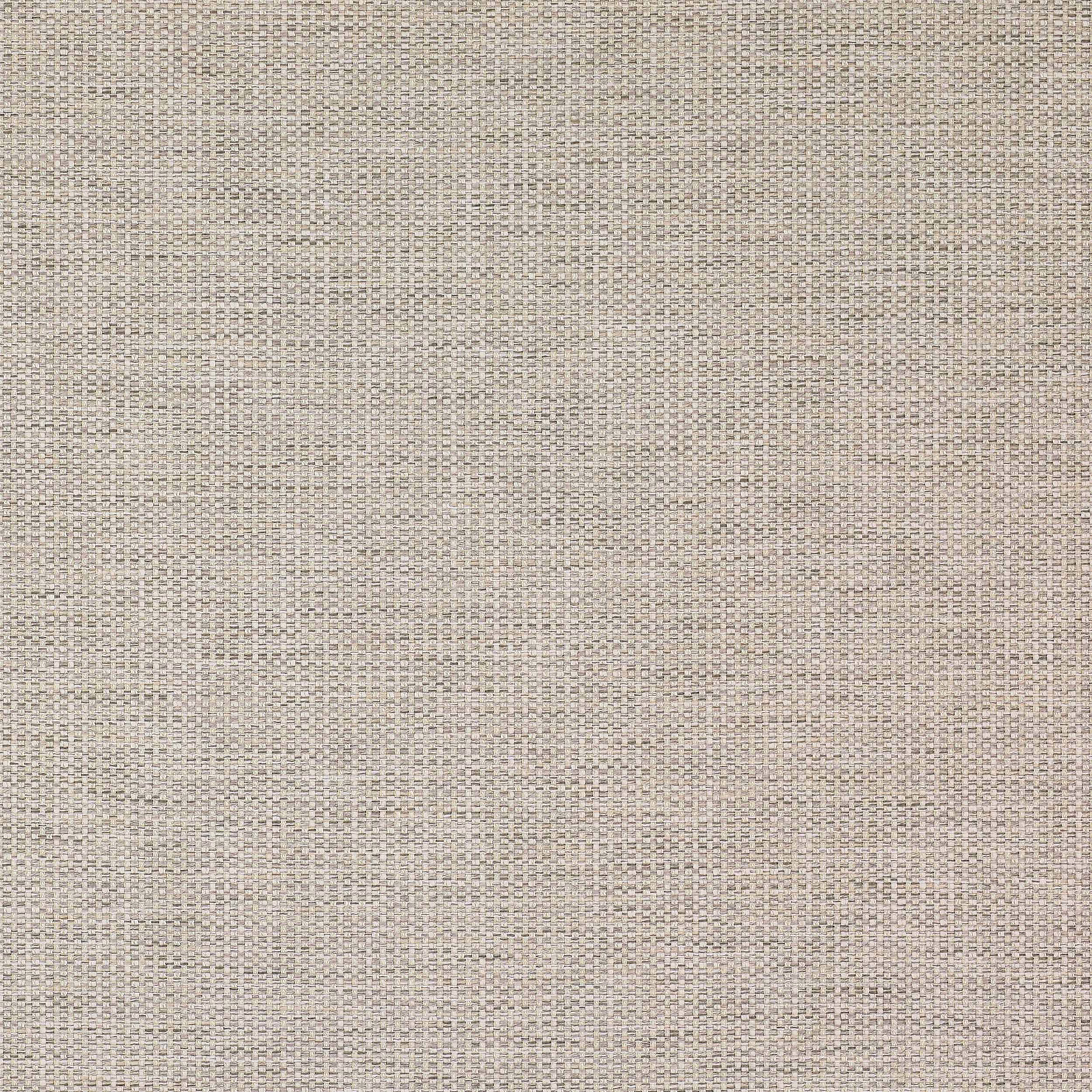Close-up of a soft beige woven fabric with fine basket texture