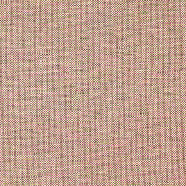 Close-up of a small pink, sage and cream woven fabric texture