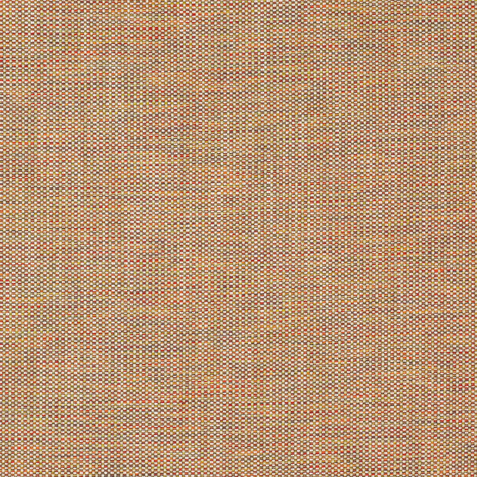 Close-up of a small woven fabric in muted red, green and beige checks
