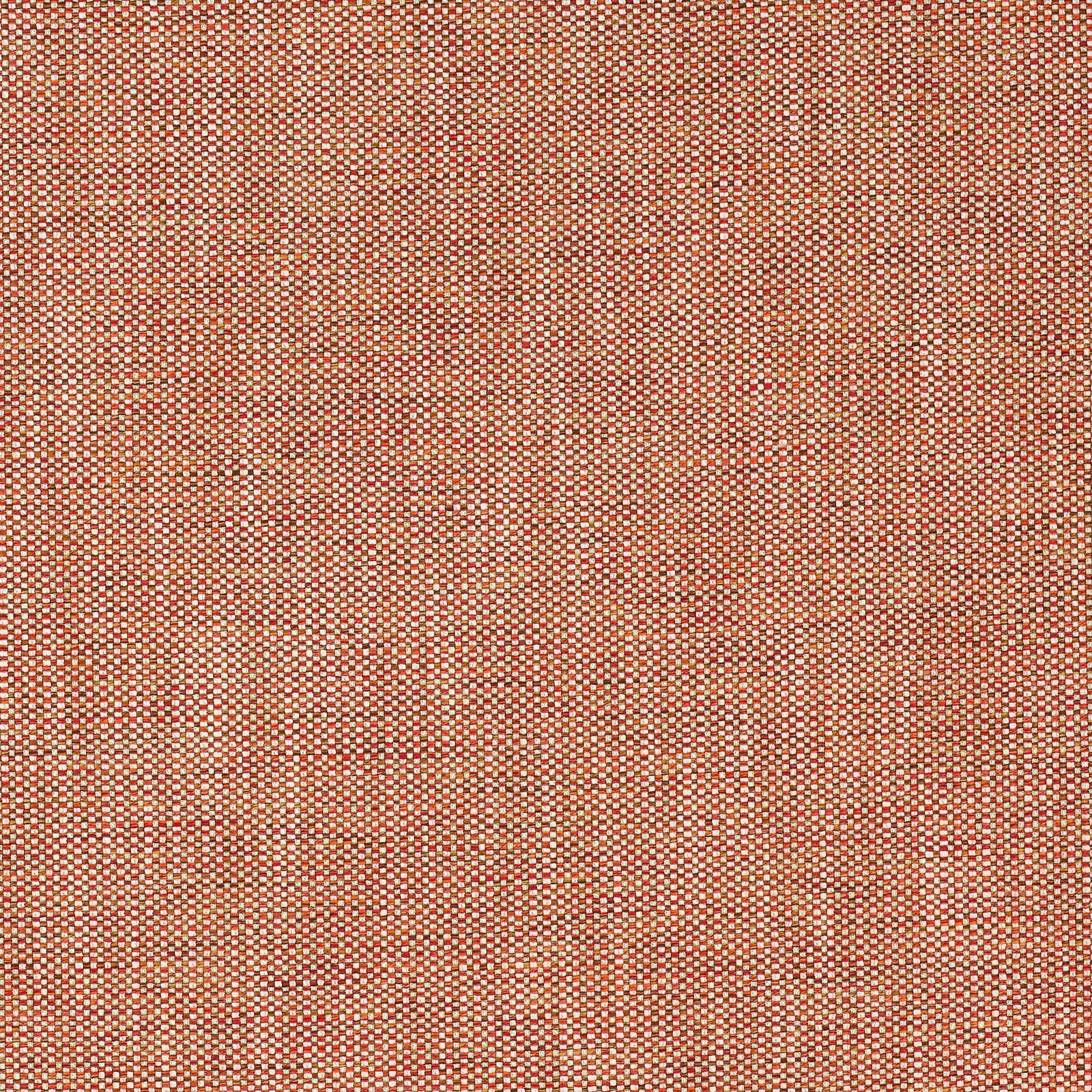 Close-up of a tightly woven terracotta fabric with tiny cream and russet speckles