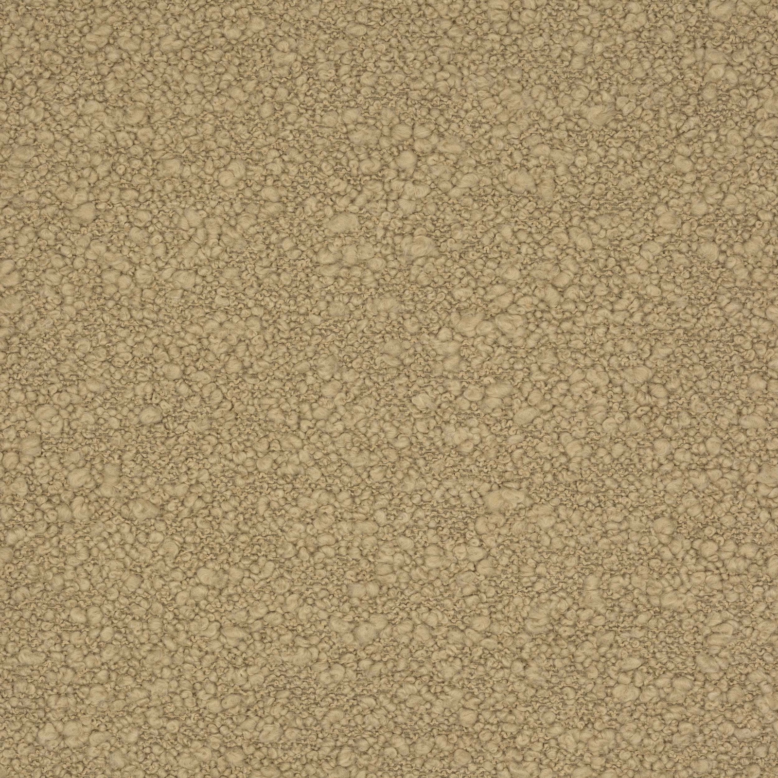 Warm clay beige bouclé fabric with compact nubby texture