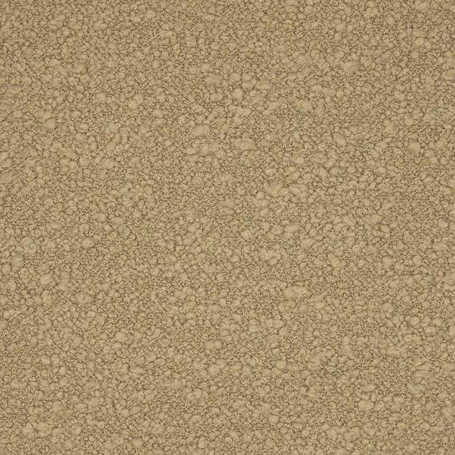 Warm clay beige bouclé fabric with compact nubby texture