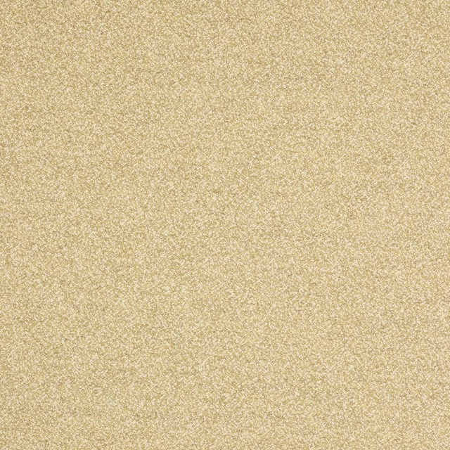 Close-up of a warm beige woven fabric with fine speckled texture
