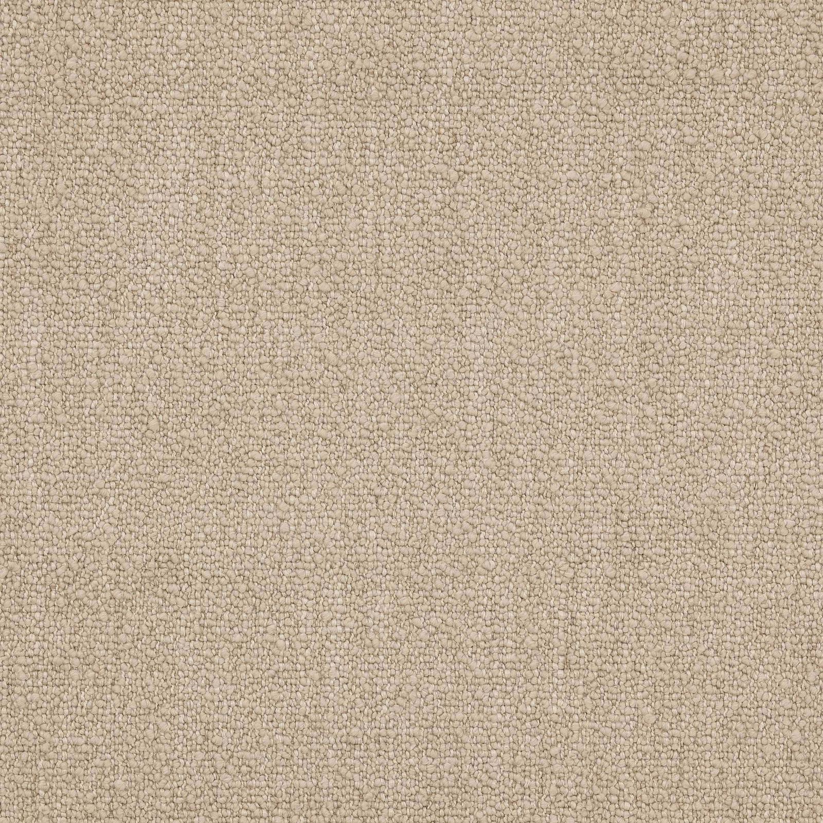 Close-up of warm birch beige woven fabric with fine pebble texture