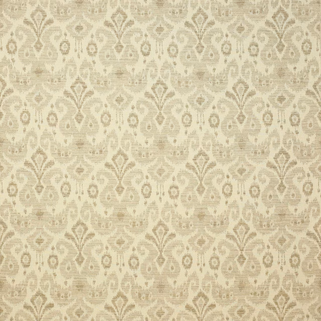 Tonal beige damask jacquard with a softly textured woven ground