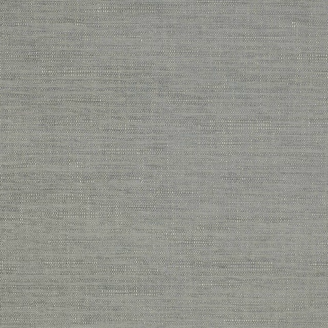 Soft misty blue plain-weave fabric with fine horizontal texture
