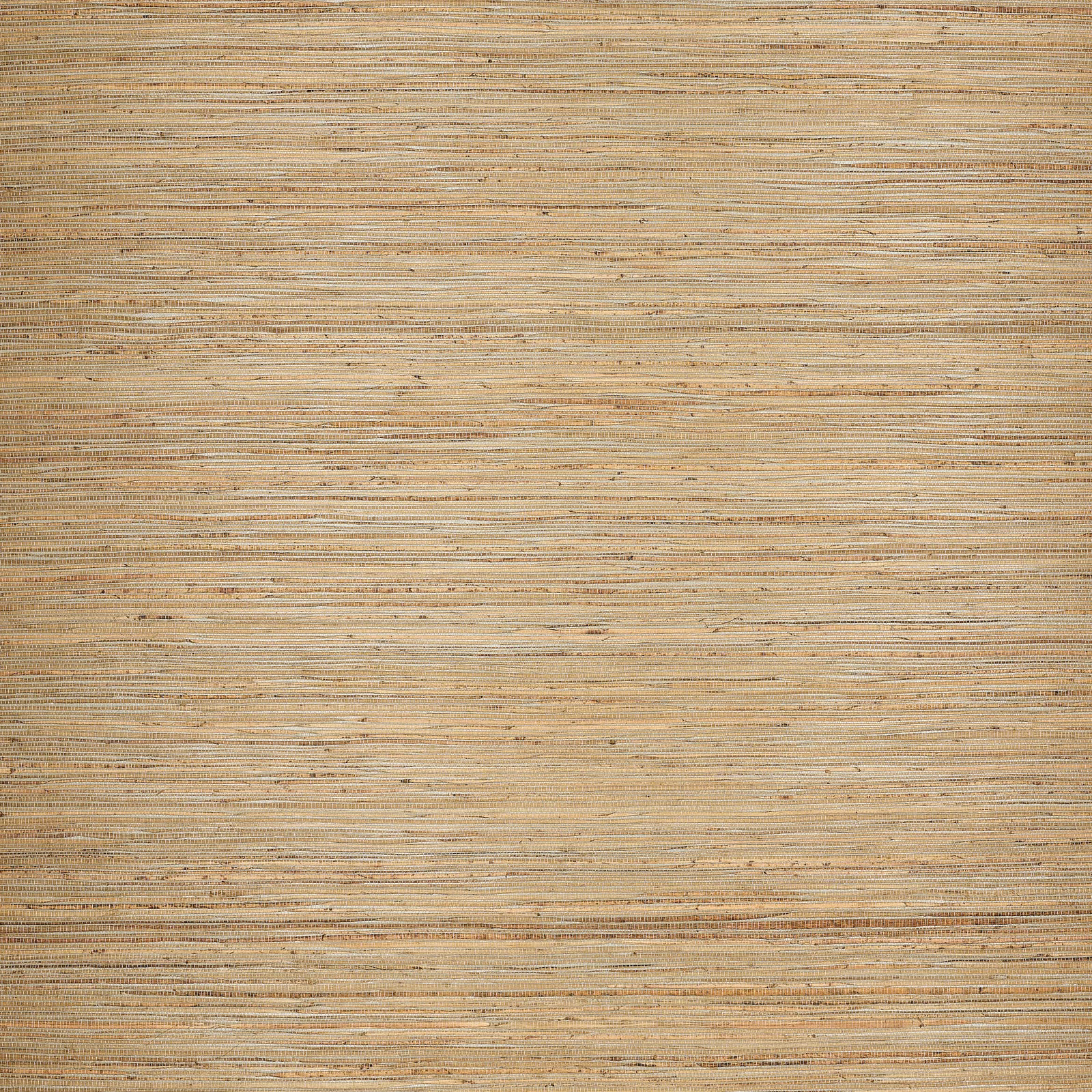 Warm nutmeg wallpaper with fine horizontal hemp striations and subtle rust flecks