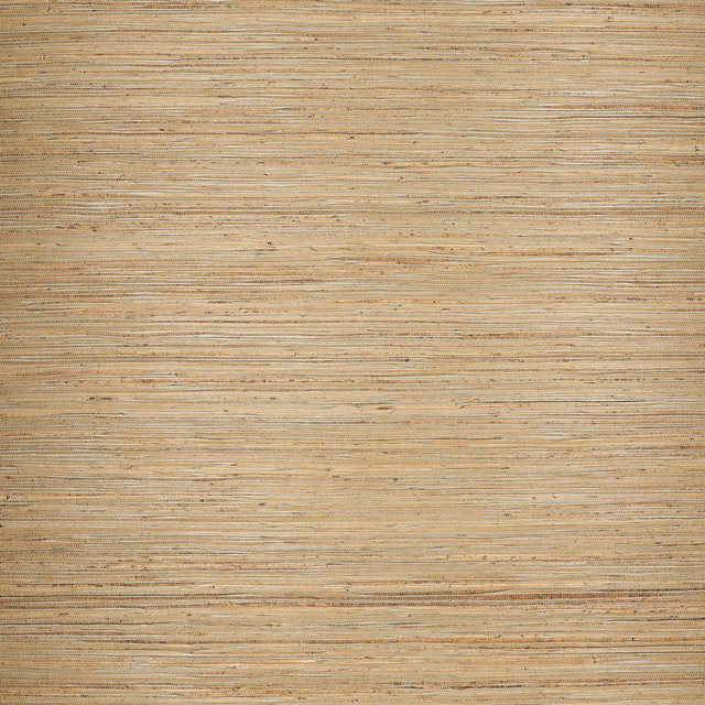Warm nutmeg wallpaper with fine horizontal hemp striations and subtle rust flecks