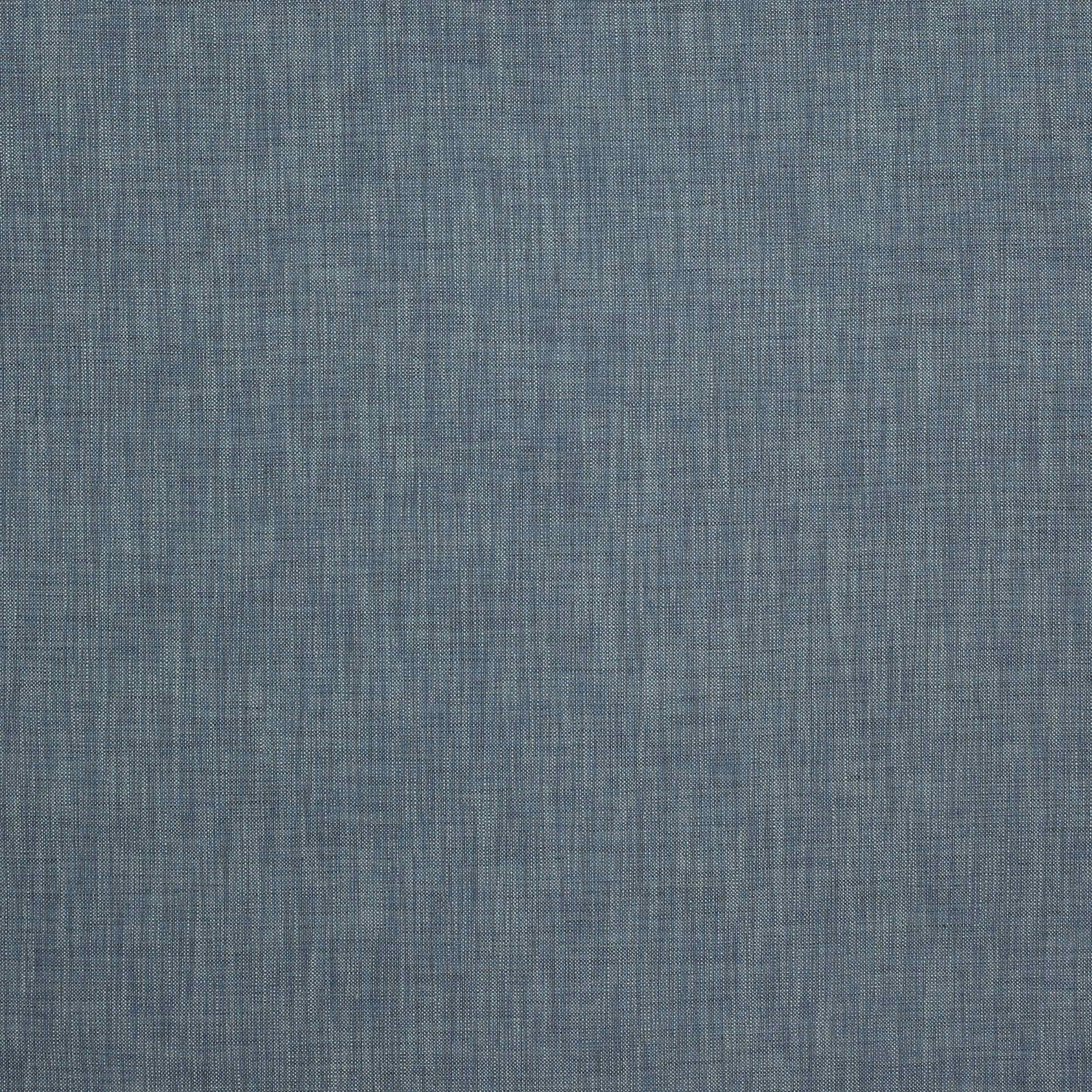 Muted slate blue plain weave fabric with fine linen texture