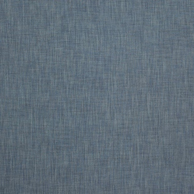 Muted slate blue plain weave fabric with fine linen texture