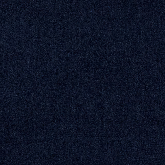 Deep navy woven fabric swatch with a softly textured, matte surface
