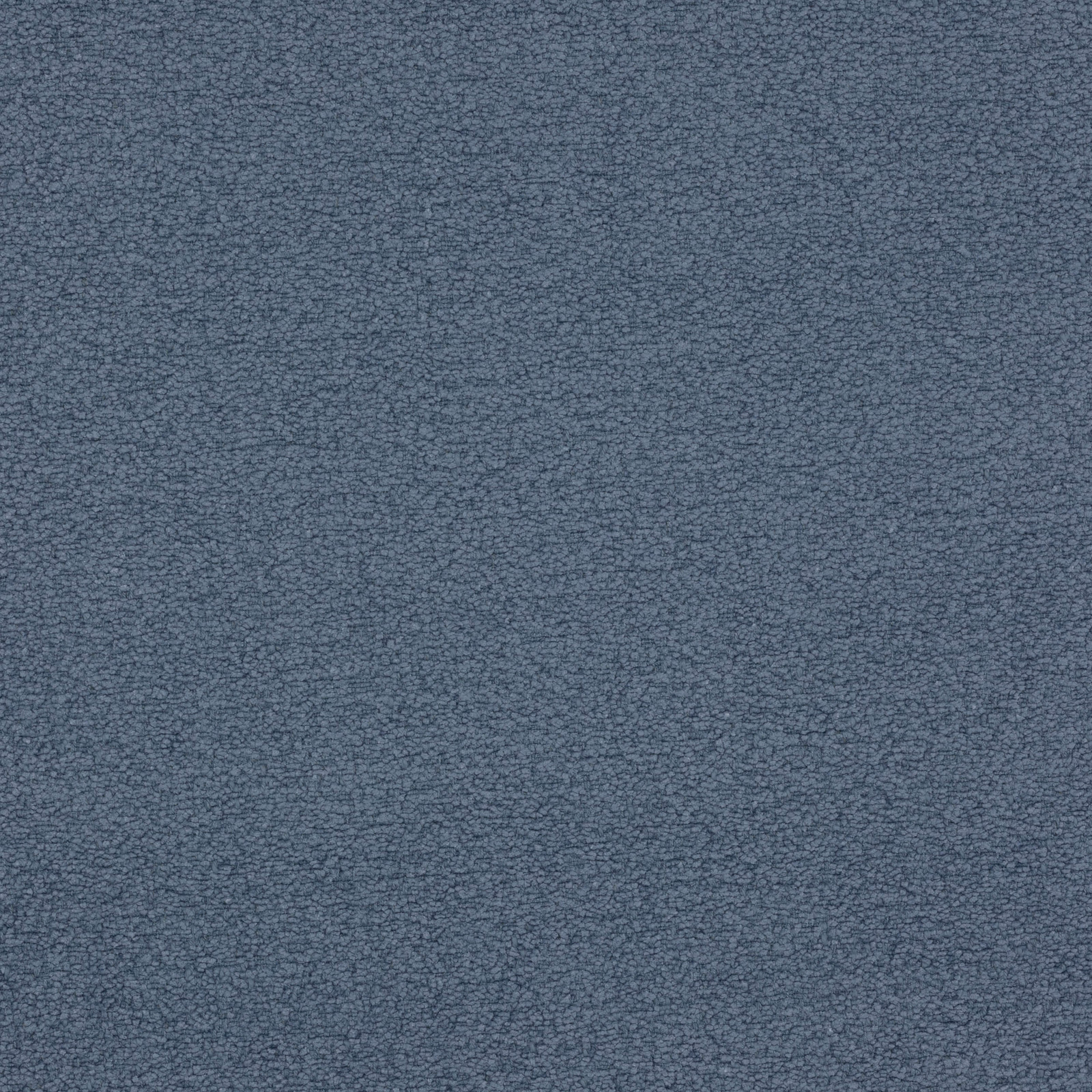 Close-up of soft slate-blue woven fabric with a fine pebbled texture
