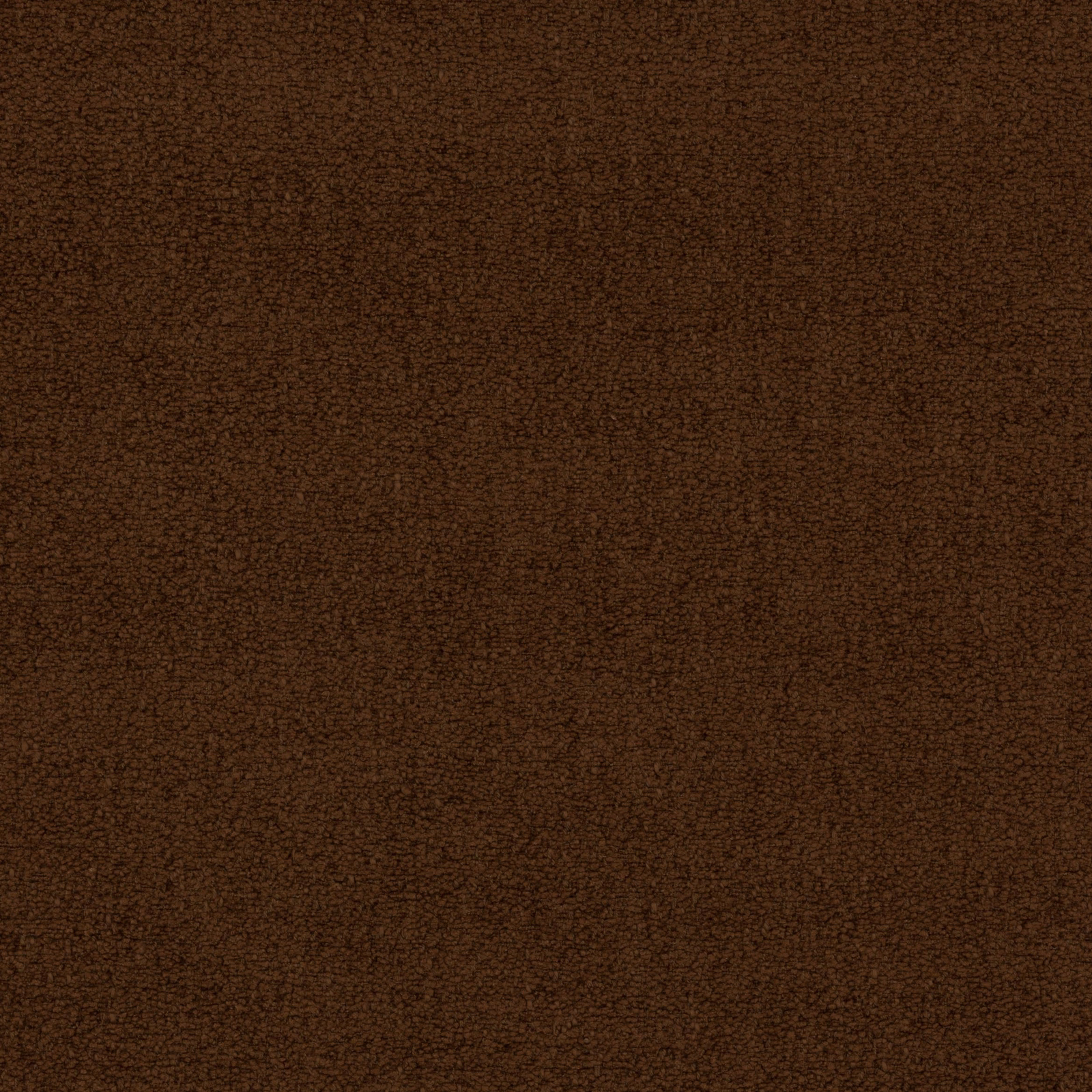 Close-up of a deep cocoa brown textured plain upholstery fabric