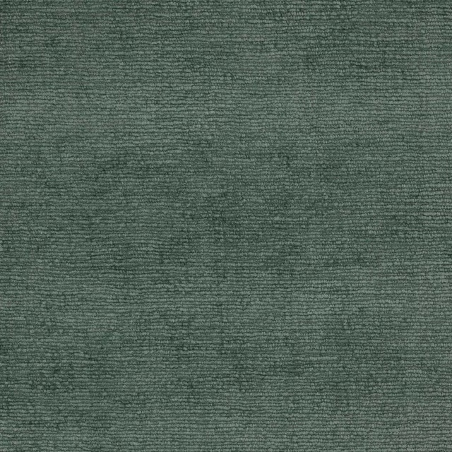 Muted celadon green woven fabric with fine horizontal ribbed texture