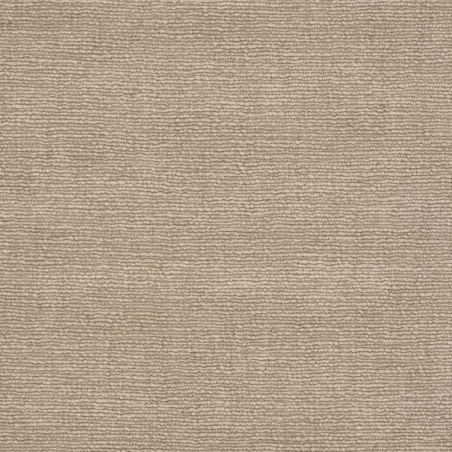 Warm beige clay fabric with fine horizontal slubbed texture