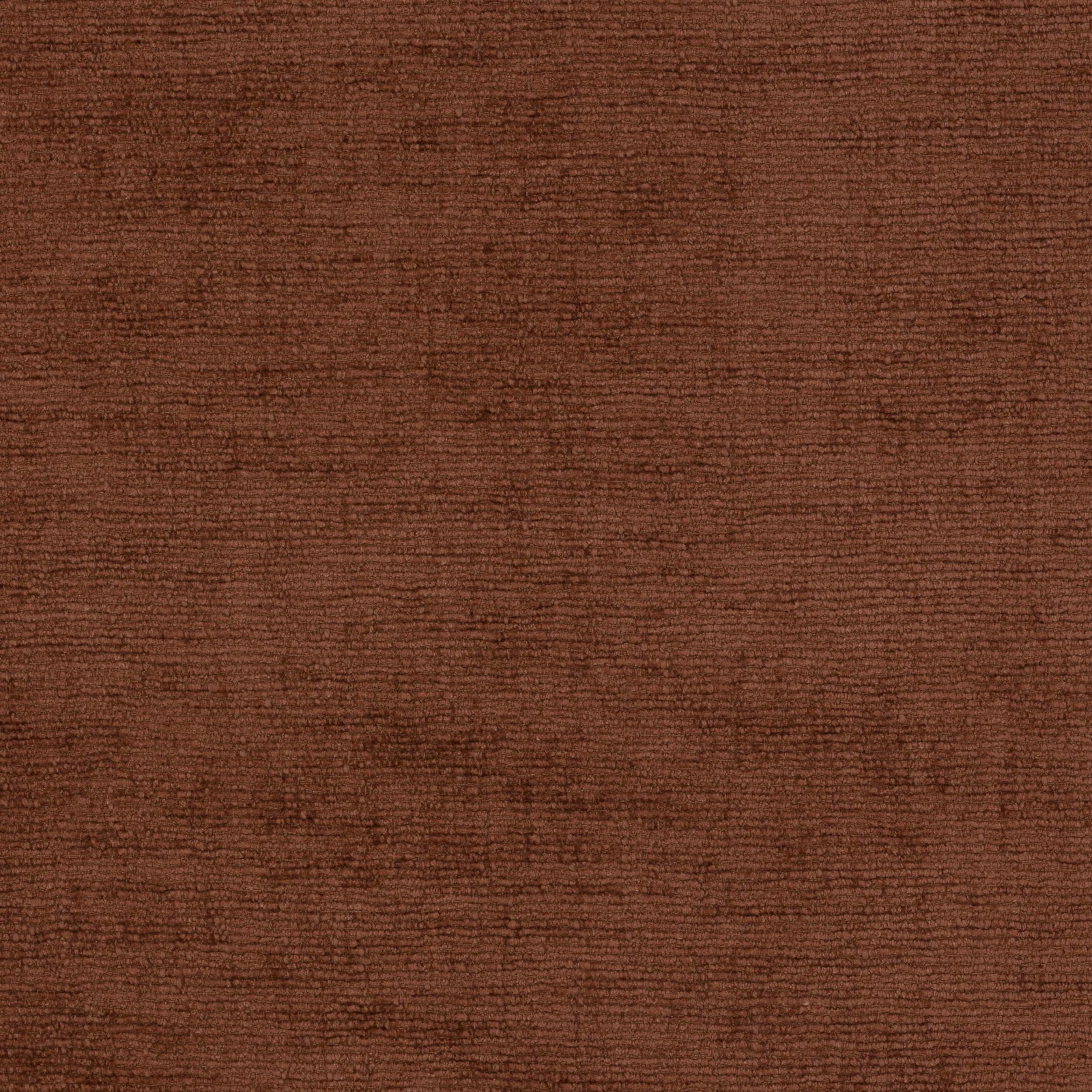 Close-up of warm rosewood-brown textured fabric with fine horizontal weave