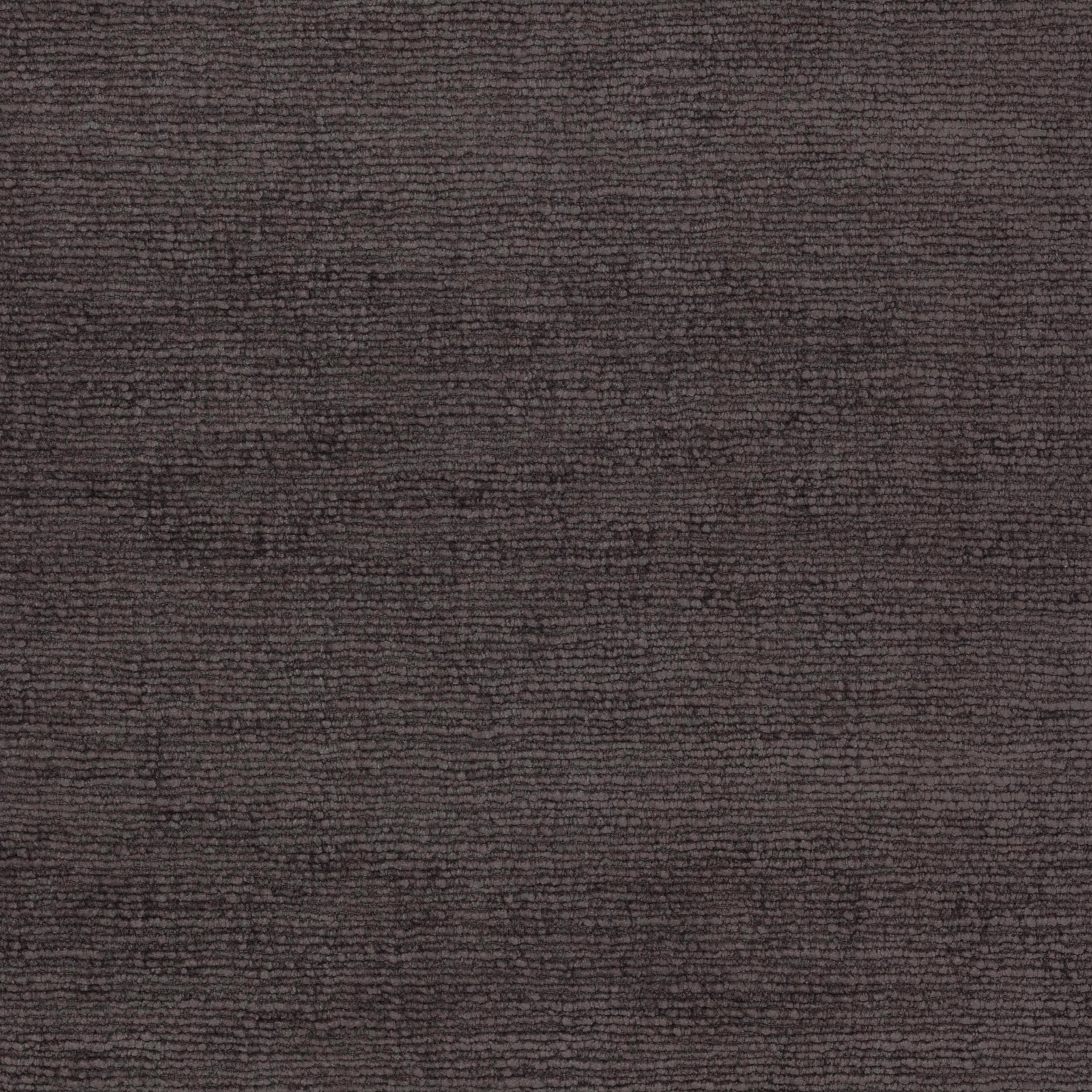 Dark cocoa-brown textured woven fabric swatch with fine horizontal ribbing