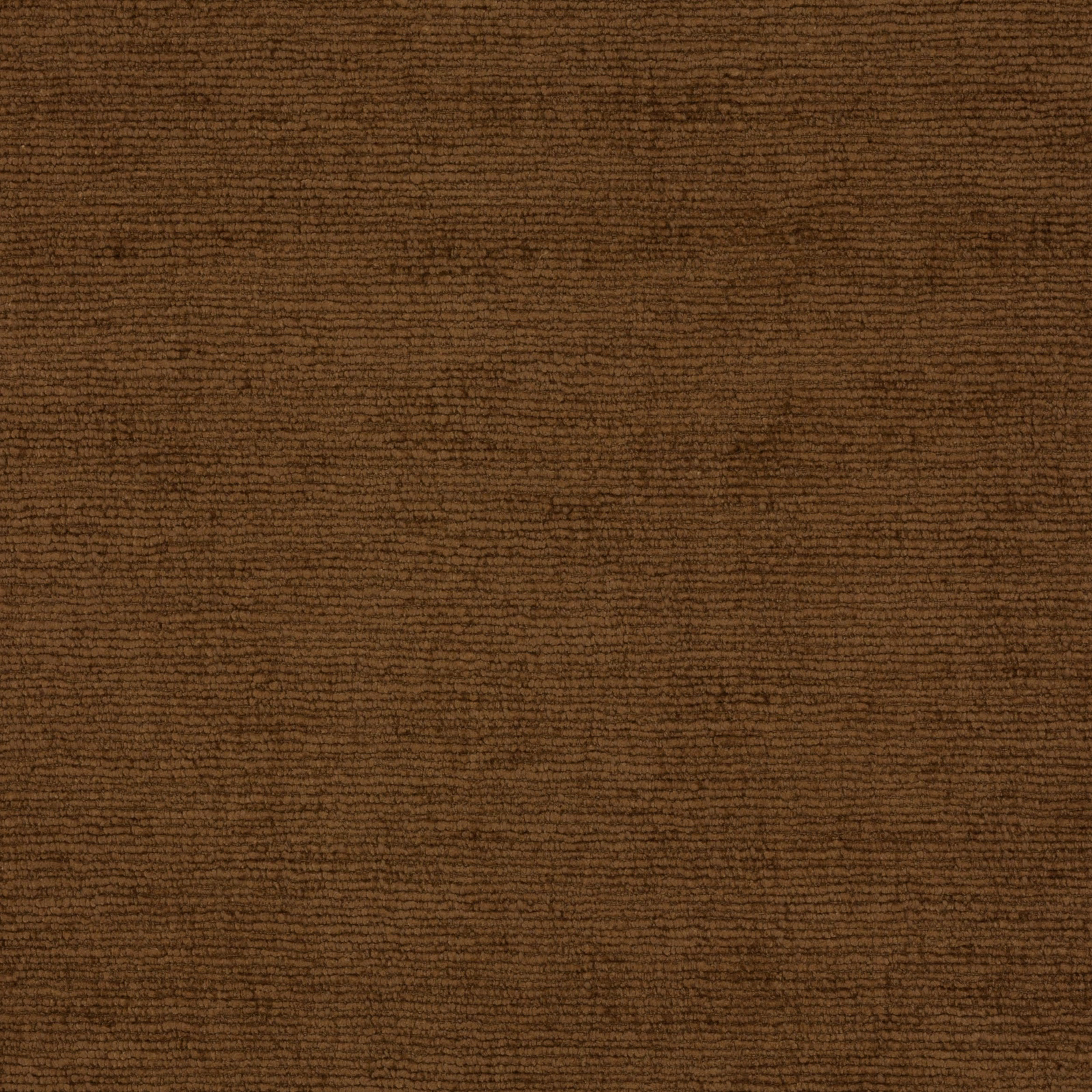 Warm tobacco-brown textured fabric with fine horizontal ribbed stripes