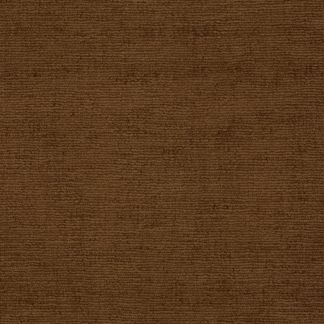 Warm tobacco-brown textured fabric with fine horizontal ribbed stripes