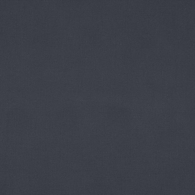 Deep navy blue plain-woven cotton fabric swatch with a fine matte texture