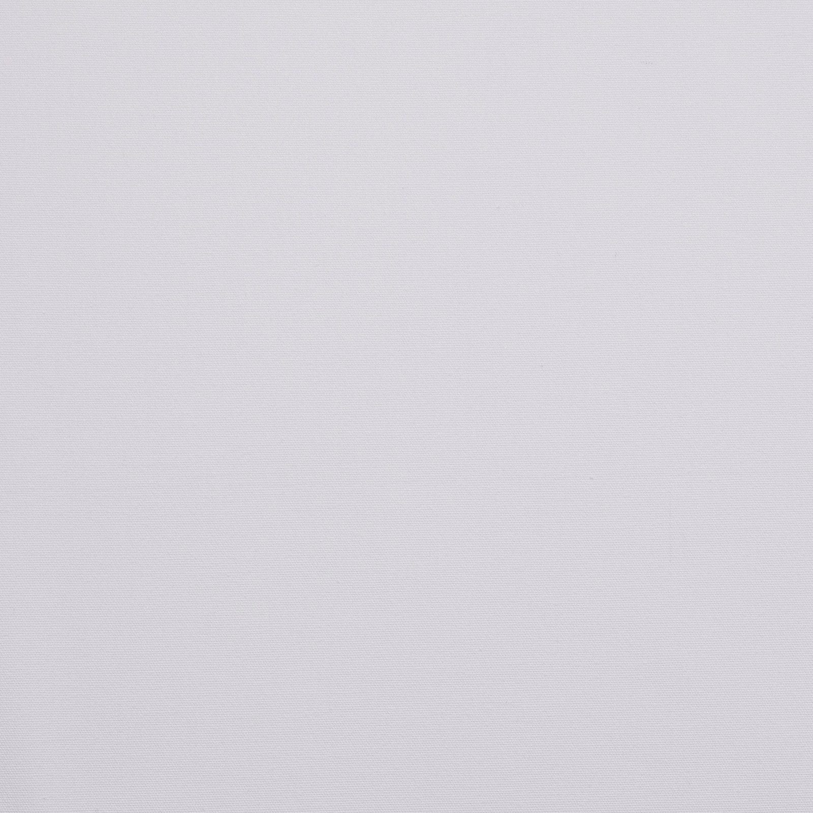 Soft chalk white plain-woven cotton fabric with fine horizontal texture