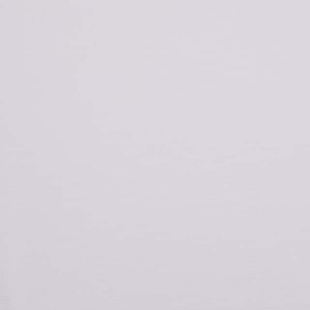 Soft chalk white plain-woven cotton fabric with fine horizontal texture