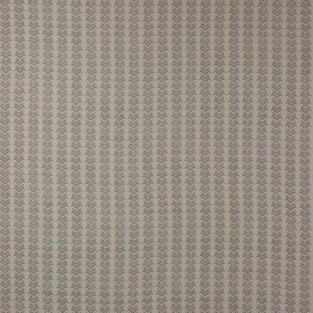 Pale silver-grey linen swatch with fine vertical botanical stripe pattern