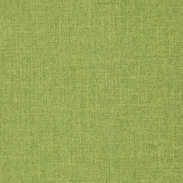 Close-up of a bright moss green plain woven fabric with fine texture