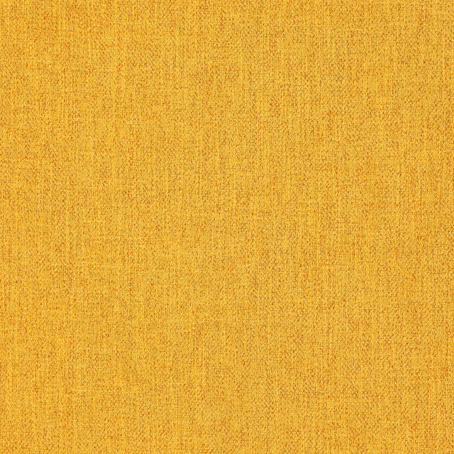 Textured plain fabric in warm golden mustard with a fine speckled weave
