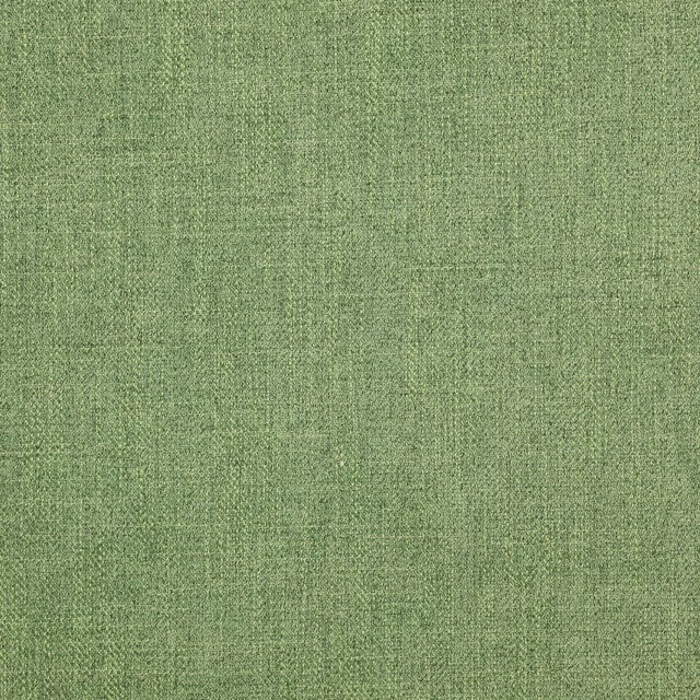 Close-up of a soft moss green plain-woven fabric swatch