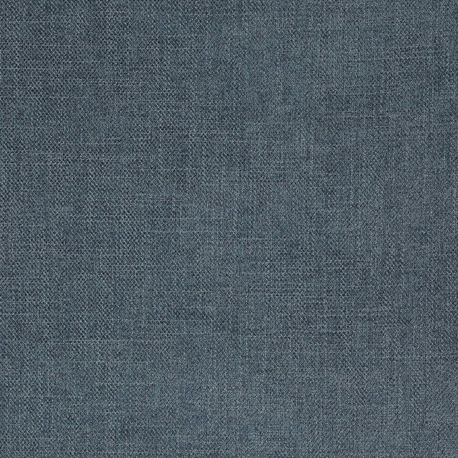 Close-up of muted ocean blue woven fabric with a subtle textured surface