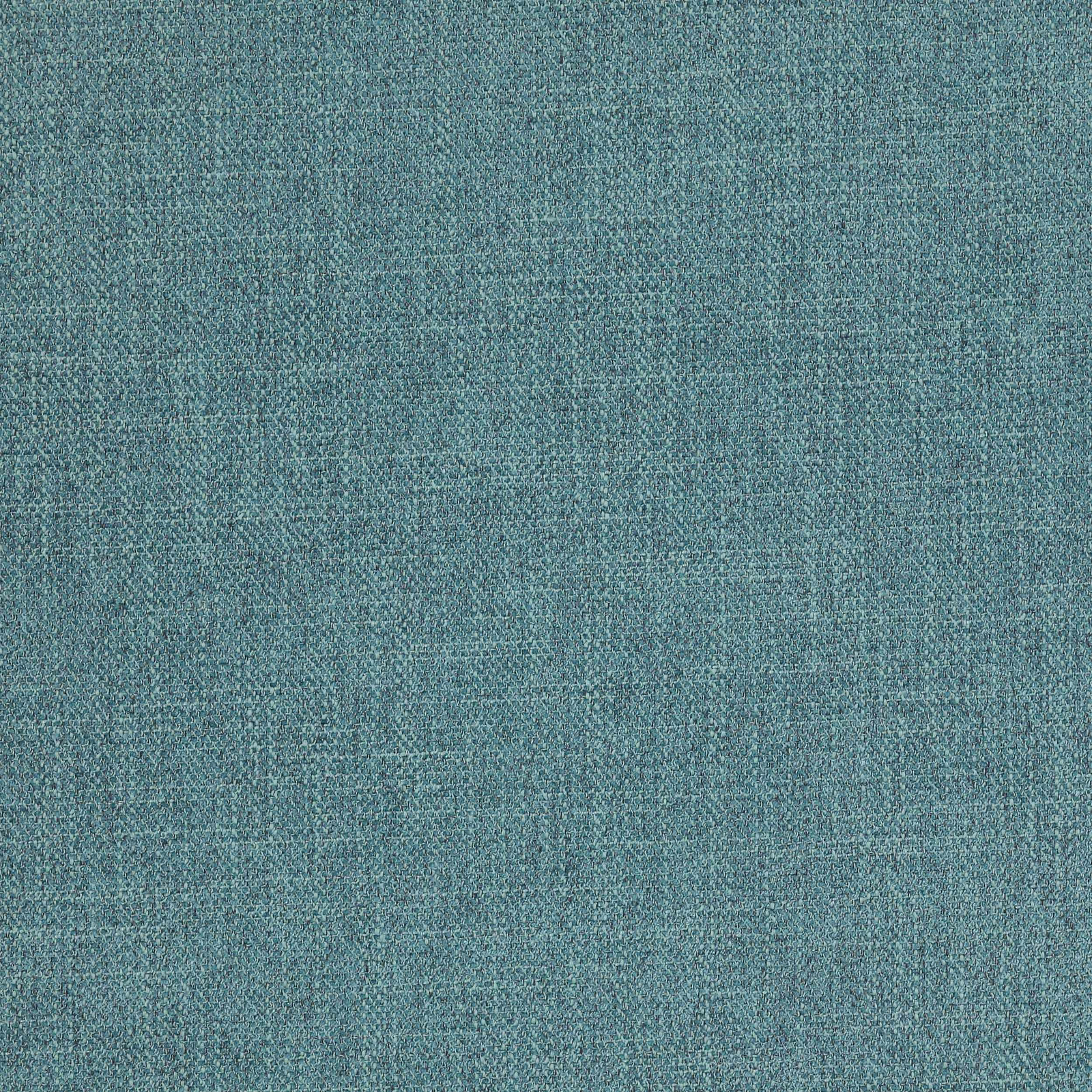 Soft peacock teal woven plain fabric with a fine mottled texture