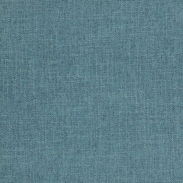 Soft peacock teal woven plain fabric with a fine mottled texture