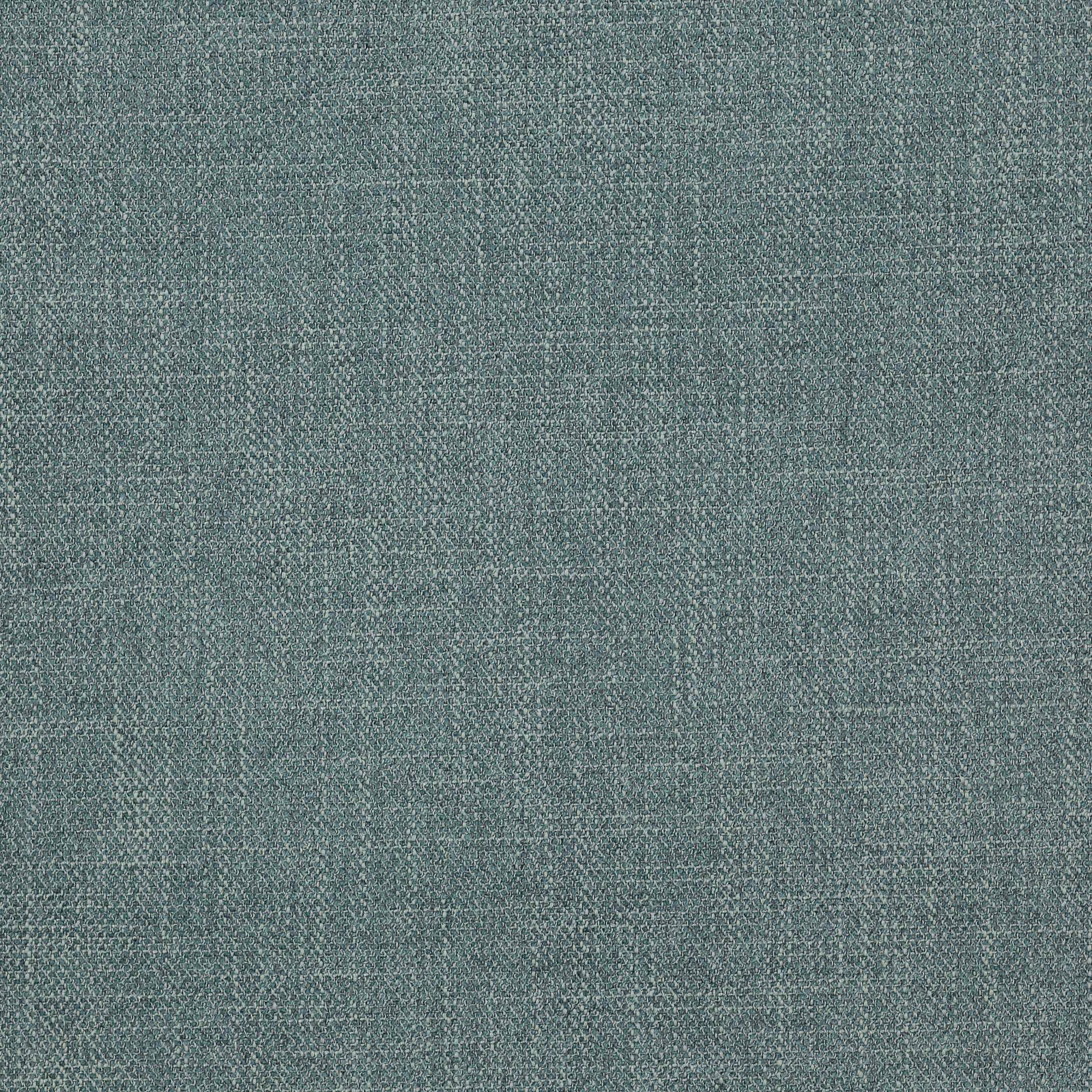 Close-up of muted petrol teal woven fabric with fine crosshatch texture