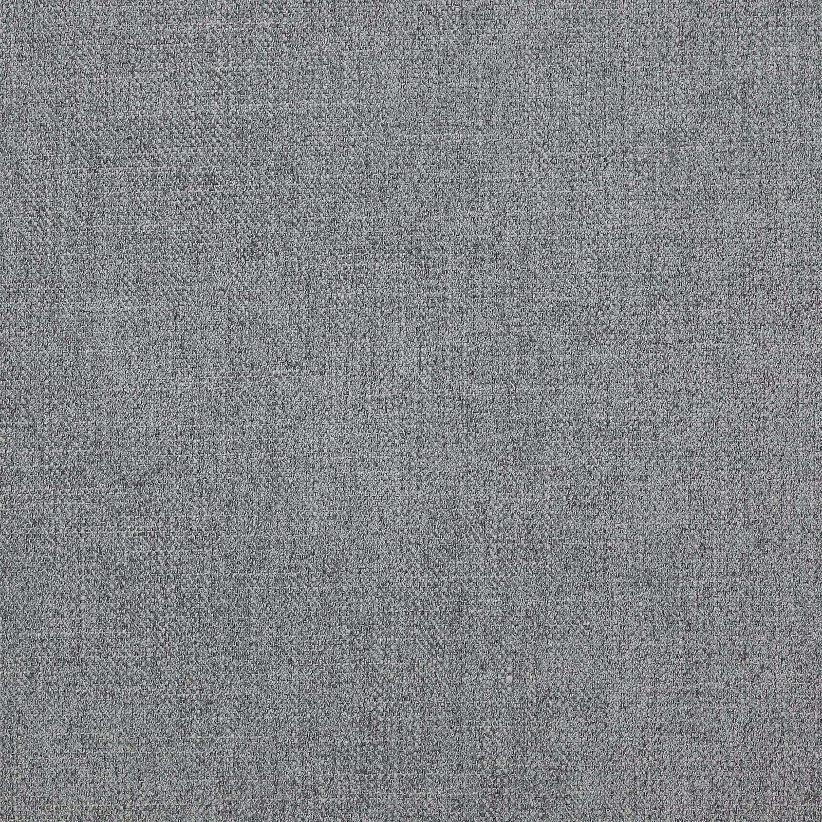 Close-up of a cool slate grey woven fabric with fine mottled texture