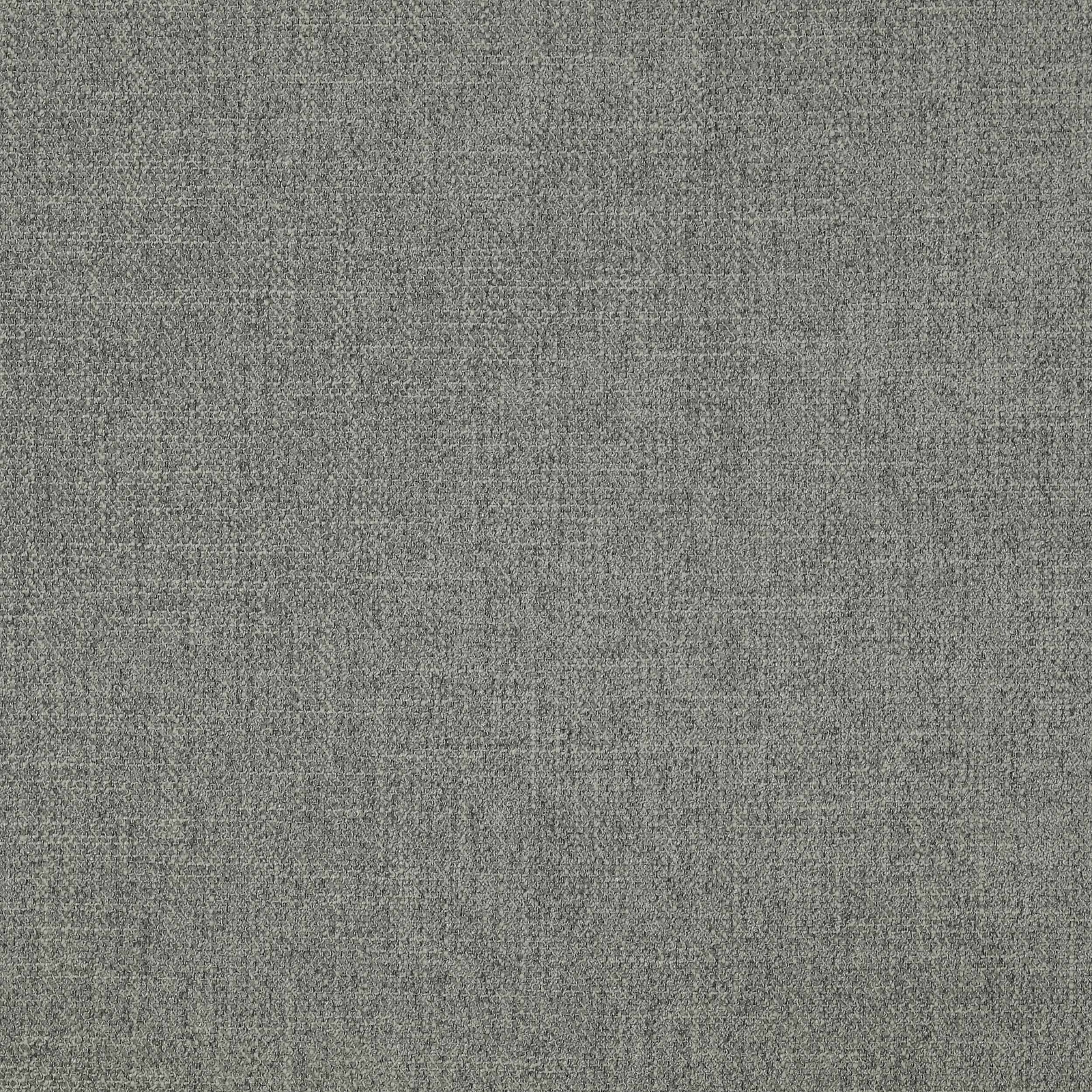 Close-up of a cool steel-grey woven fabric with a fine speckled texture