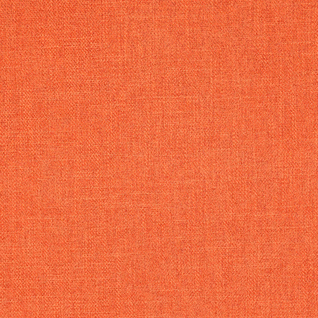 Close-up of tomato coral textured plain fabric with subtle mottled weave
