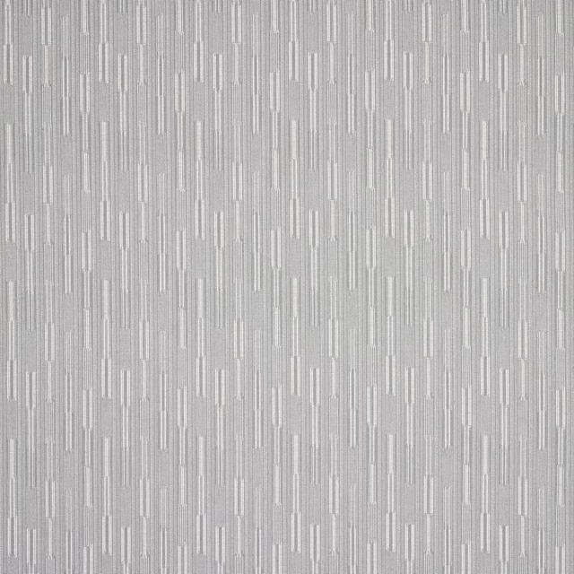 Pale sea-glass blue woven fabric with fine vertical striations and small staggered bars