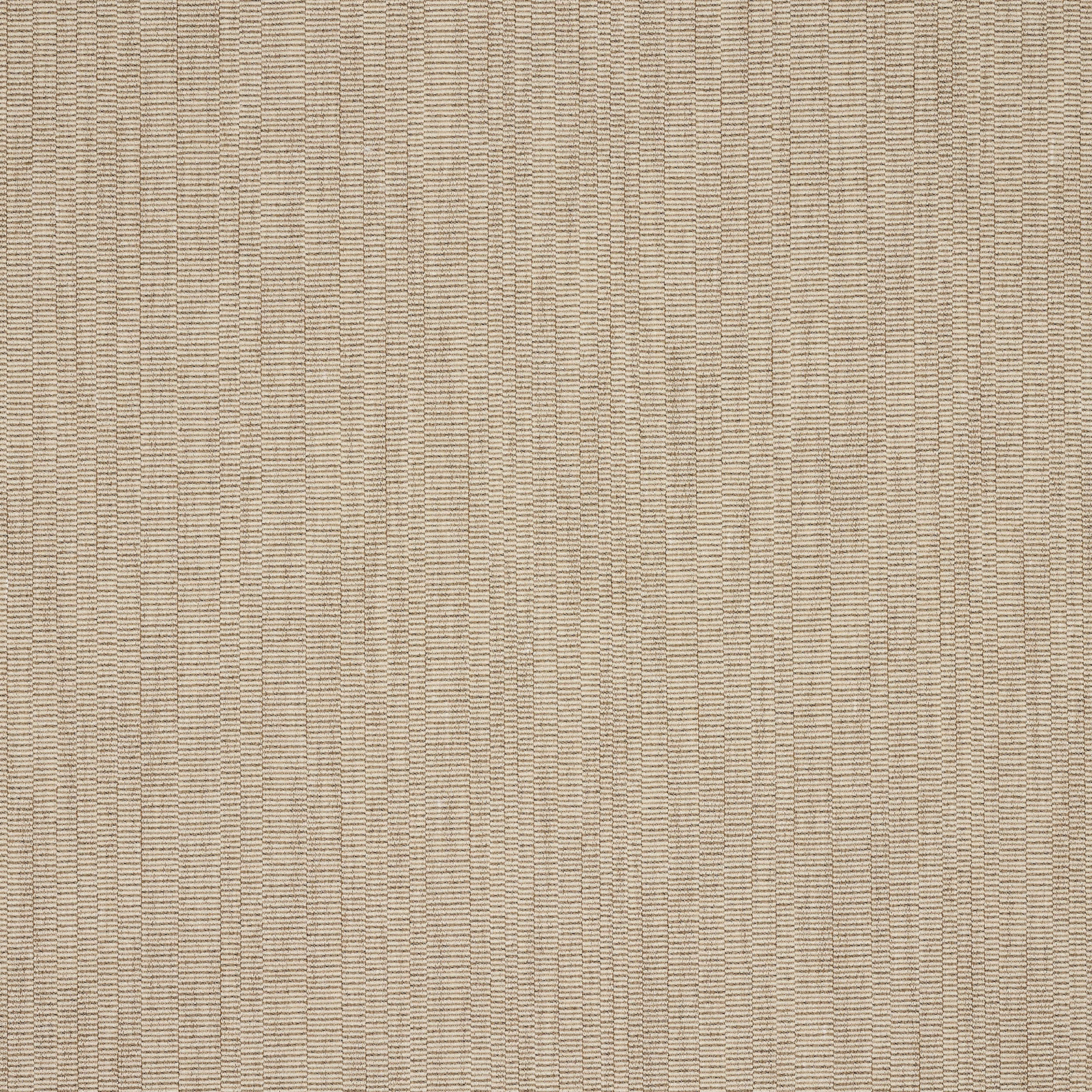 Warm sandy beige woven fabric with subtle vertical striping and fine textured grain