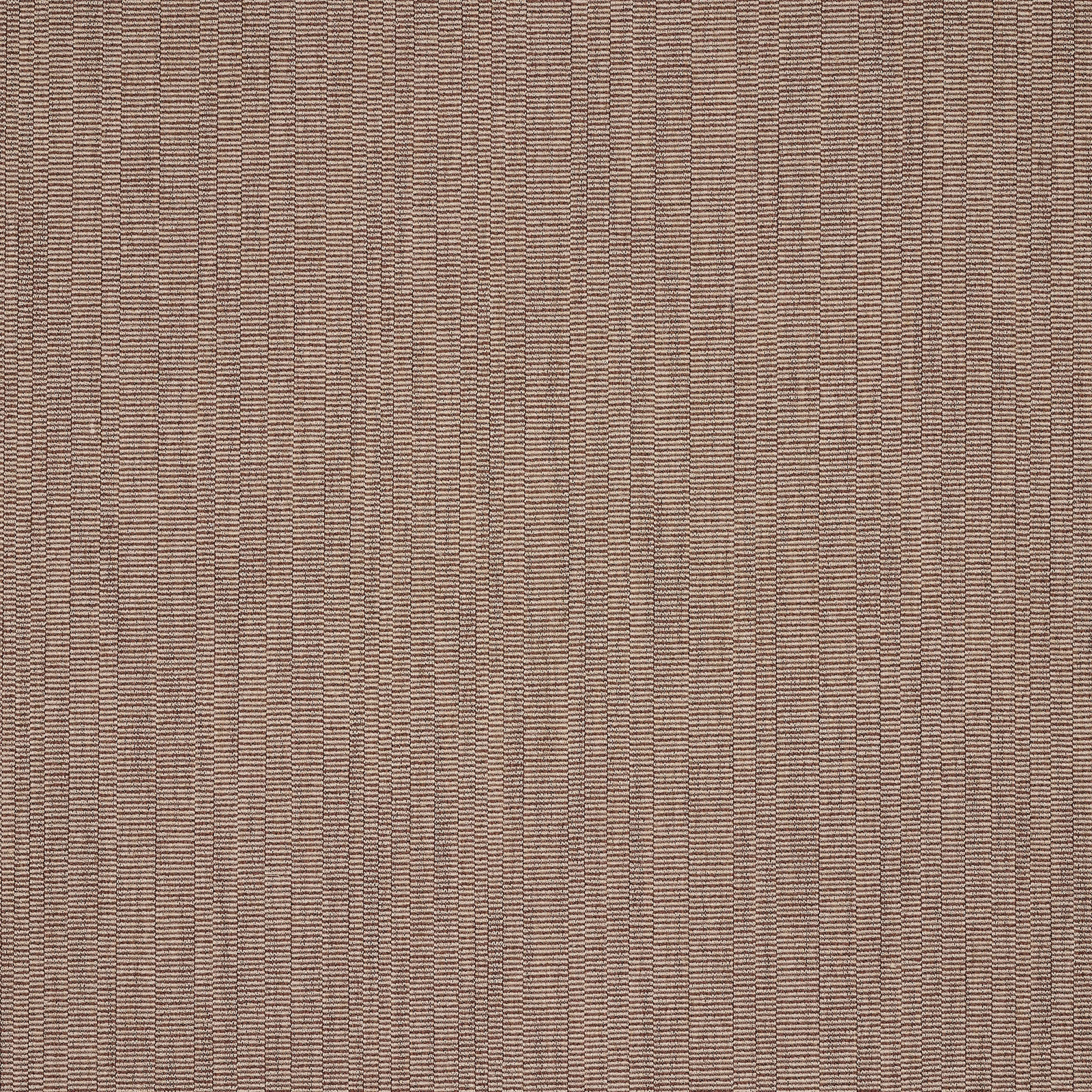 Close-up of a warm taupe-brown tightly woven fabric with fine vertical ribbed texture