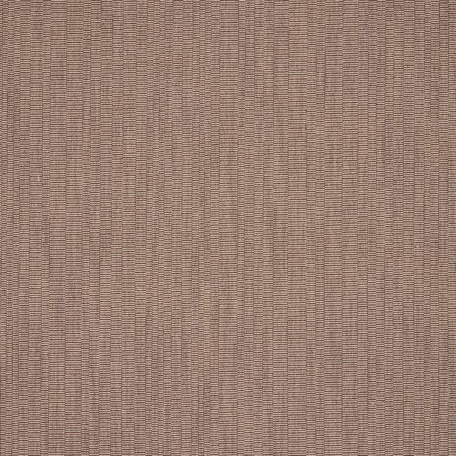 Close-up of a warm taupe-brown tightly woven fabric with fine vertical ribbed texture